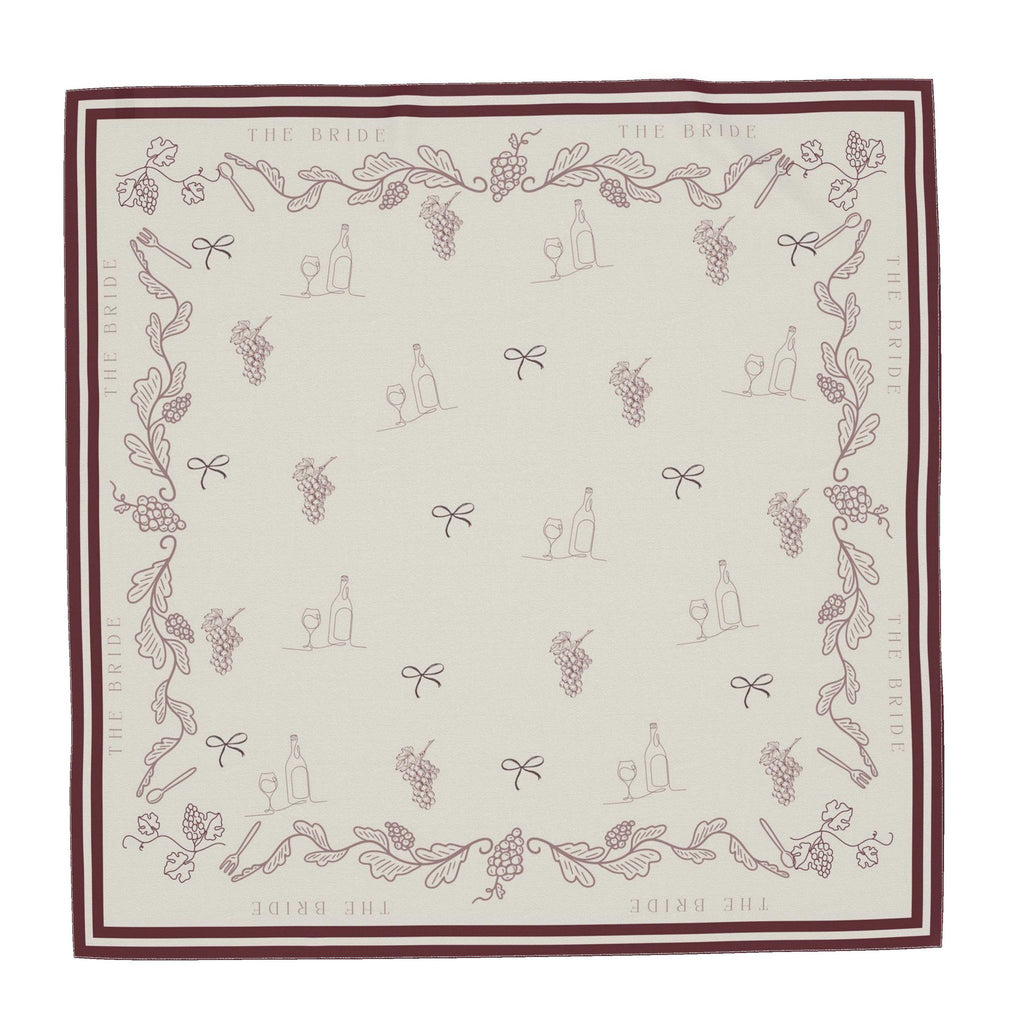 The Bride Vino before Vows Scarf