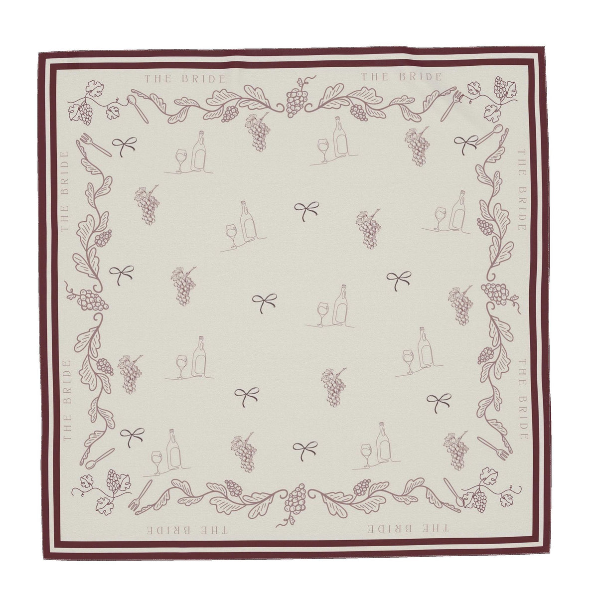 The Bride Vino before Vows Scarf