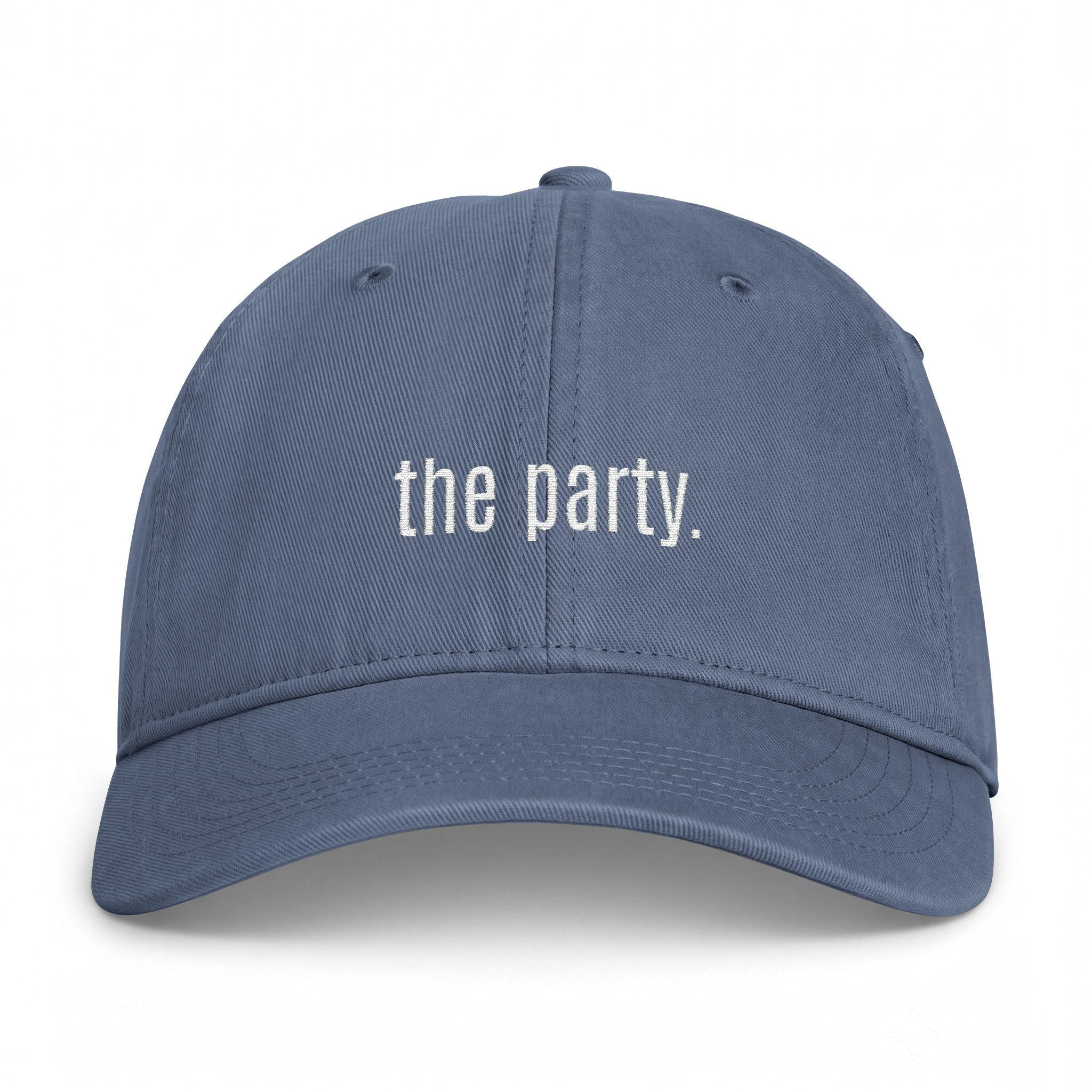 Coastal Washed Bachelorette Baseball Cap  Wife of the Party & The Party