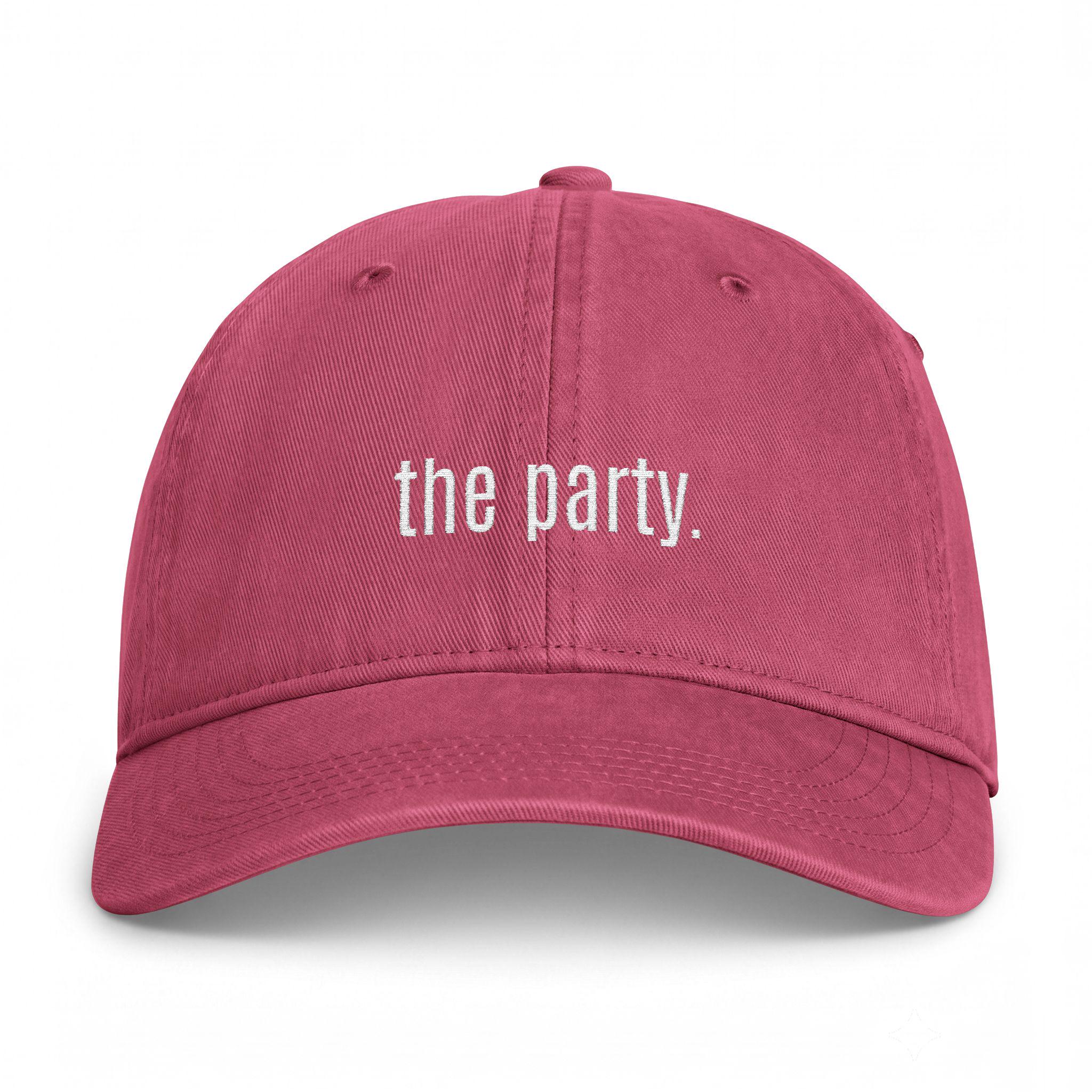 Coastal Washed Bachelorette Baseball Cap  Wife of the Party & The Party