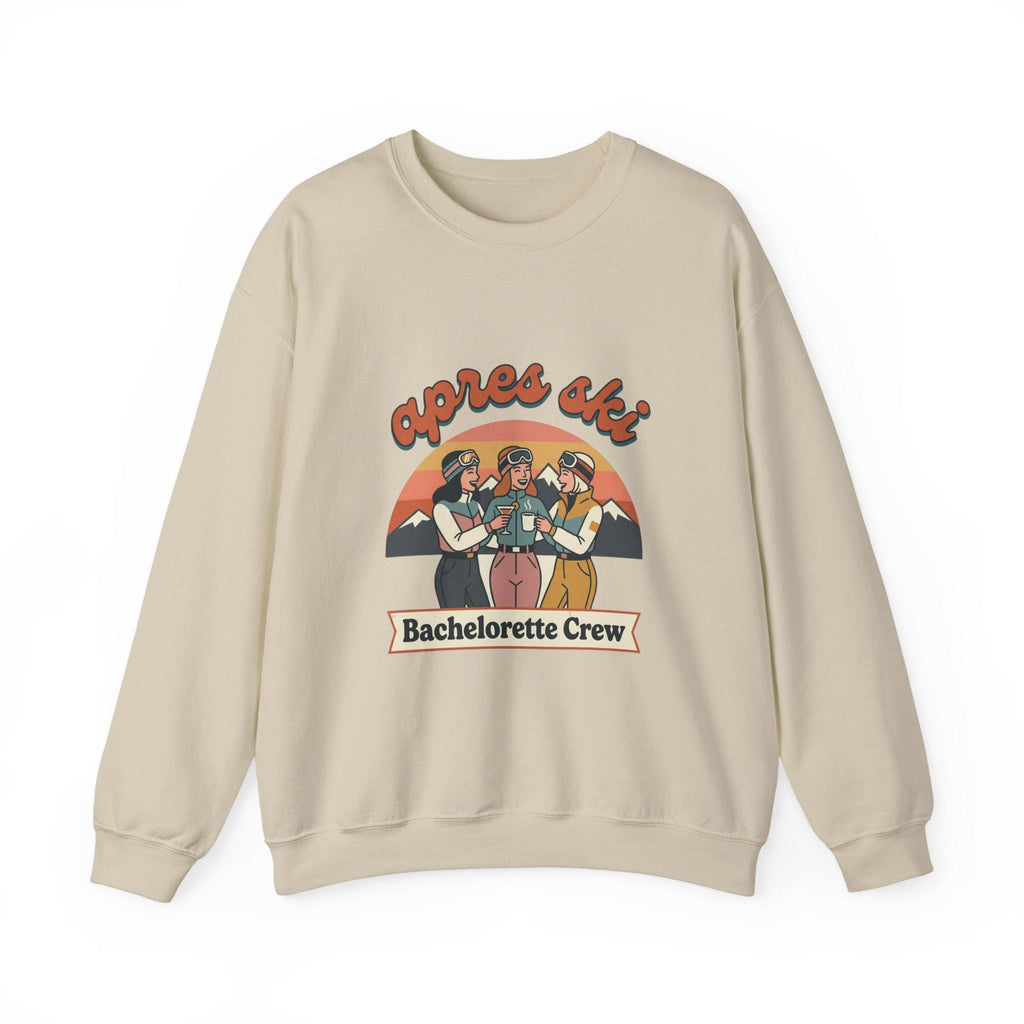 Après Ski Bachelorette Crewneck | Ski Party Friends Graphic