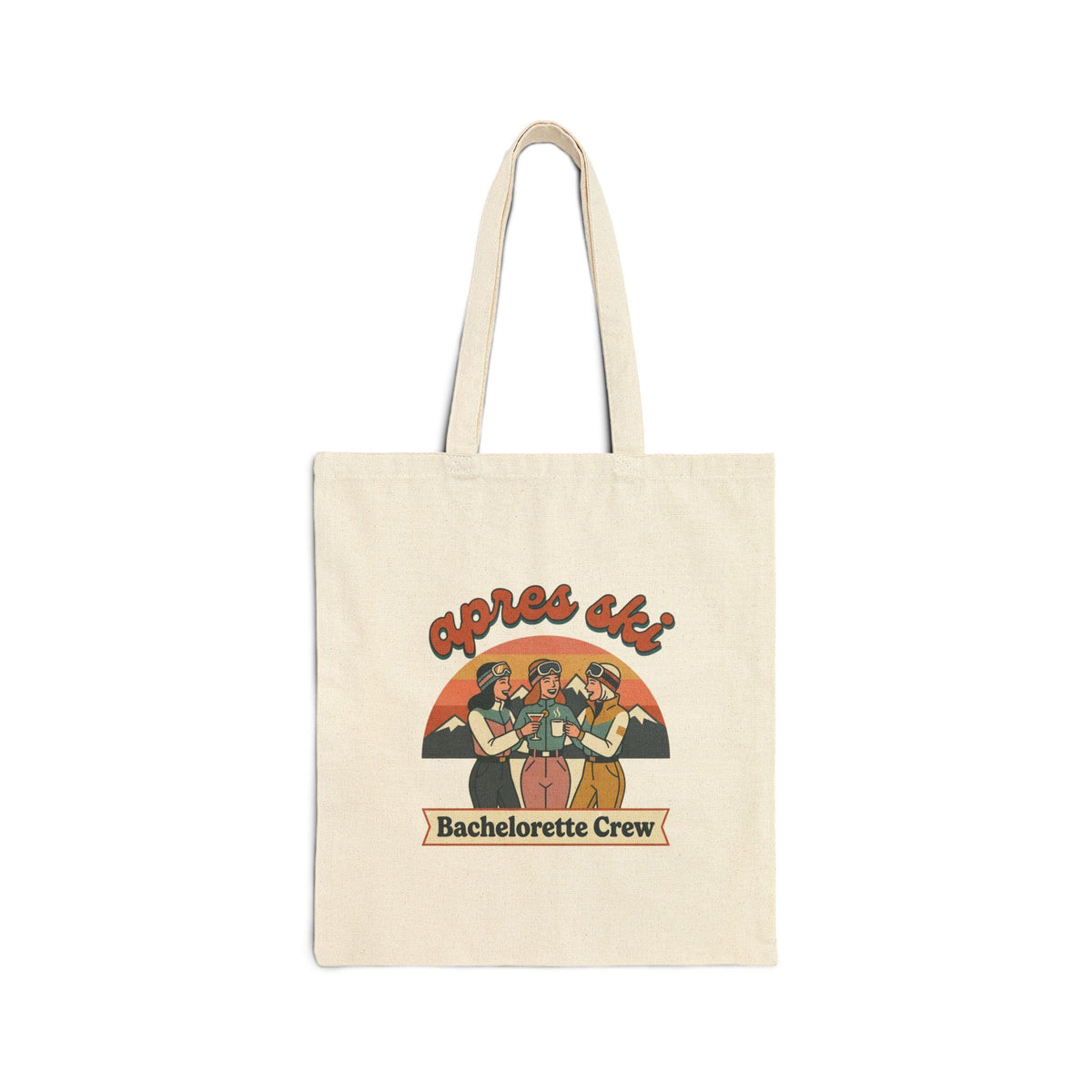 Après Ski Bachelorette Crew Tote Bag | Retro Ski Party Design