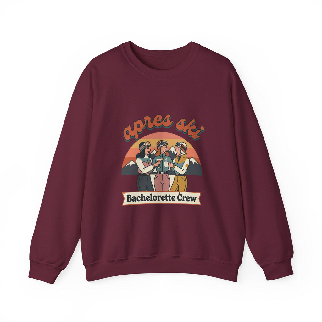 Après Ski Bachelorette Crewneck | Ski Party Friends Graphic