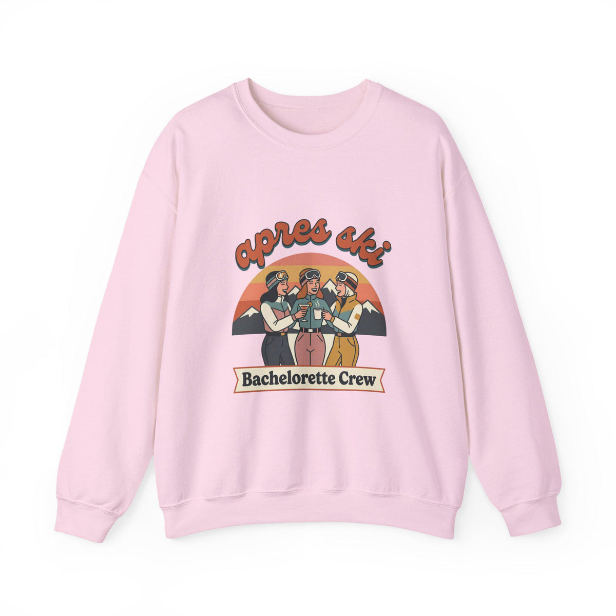 Après Ski Bachelorette Crewneck | Ski Party Friends Graphic