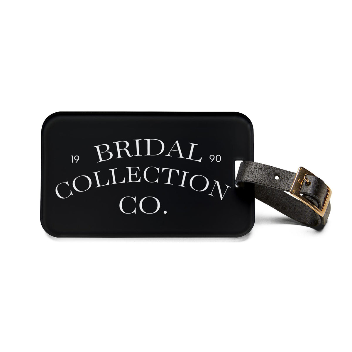 Bridal Collection Co. Luggage Tag | Wedding Weekend & Bachelorette | Black Typography