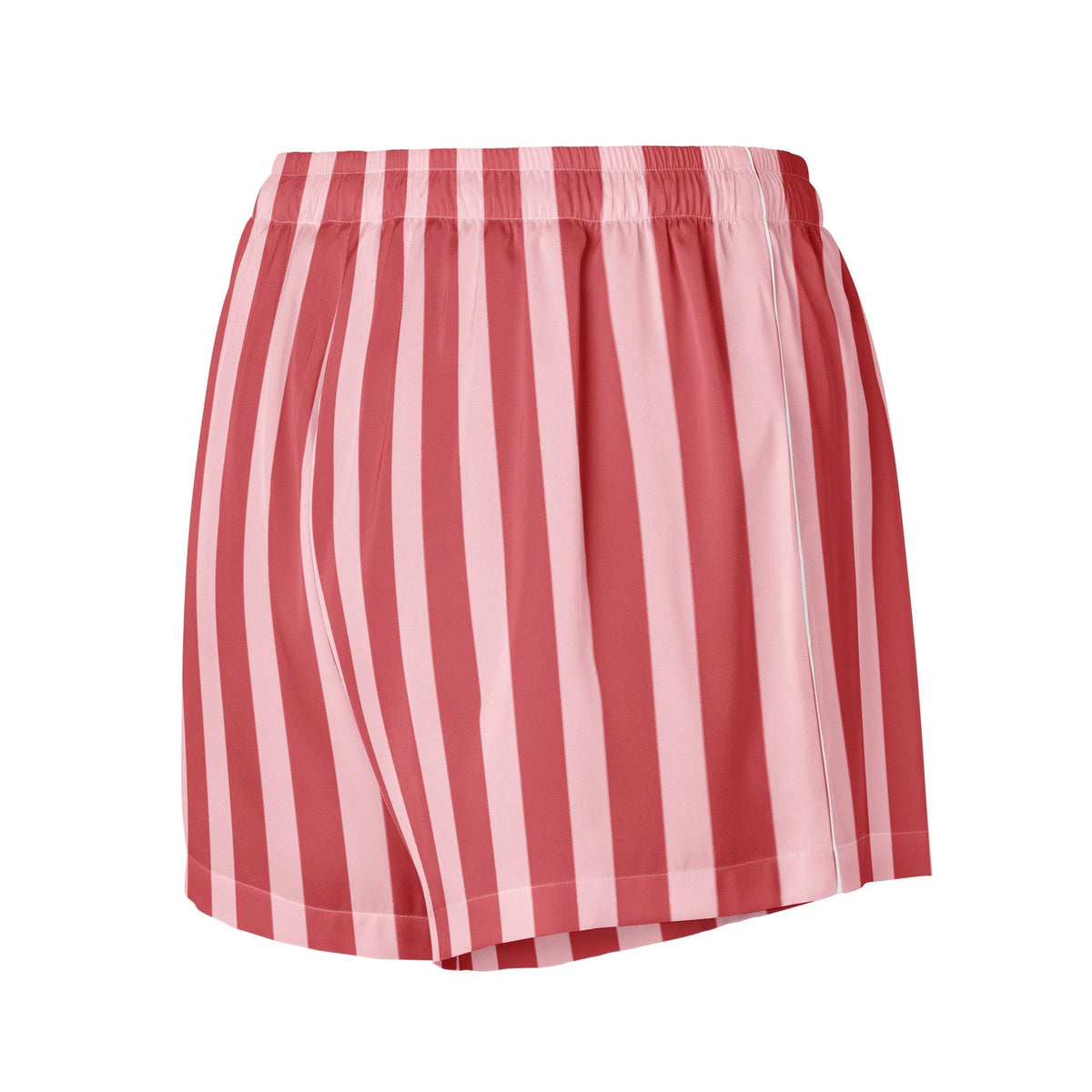 Silky Striped Pajama Shorts