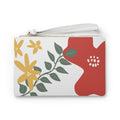 Abstract Floral Bachelorette Weekend Clutch Bag | Wedding Weekend Essentials