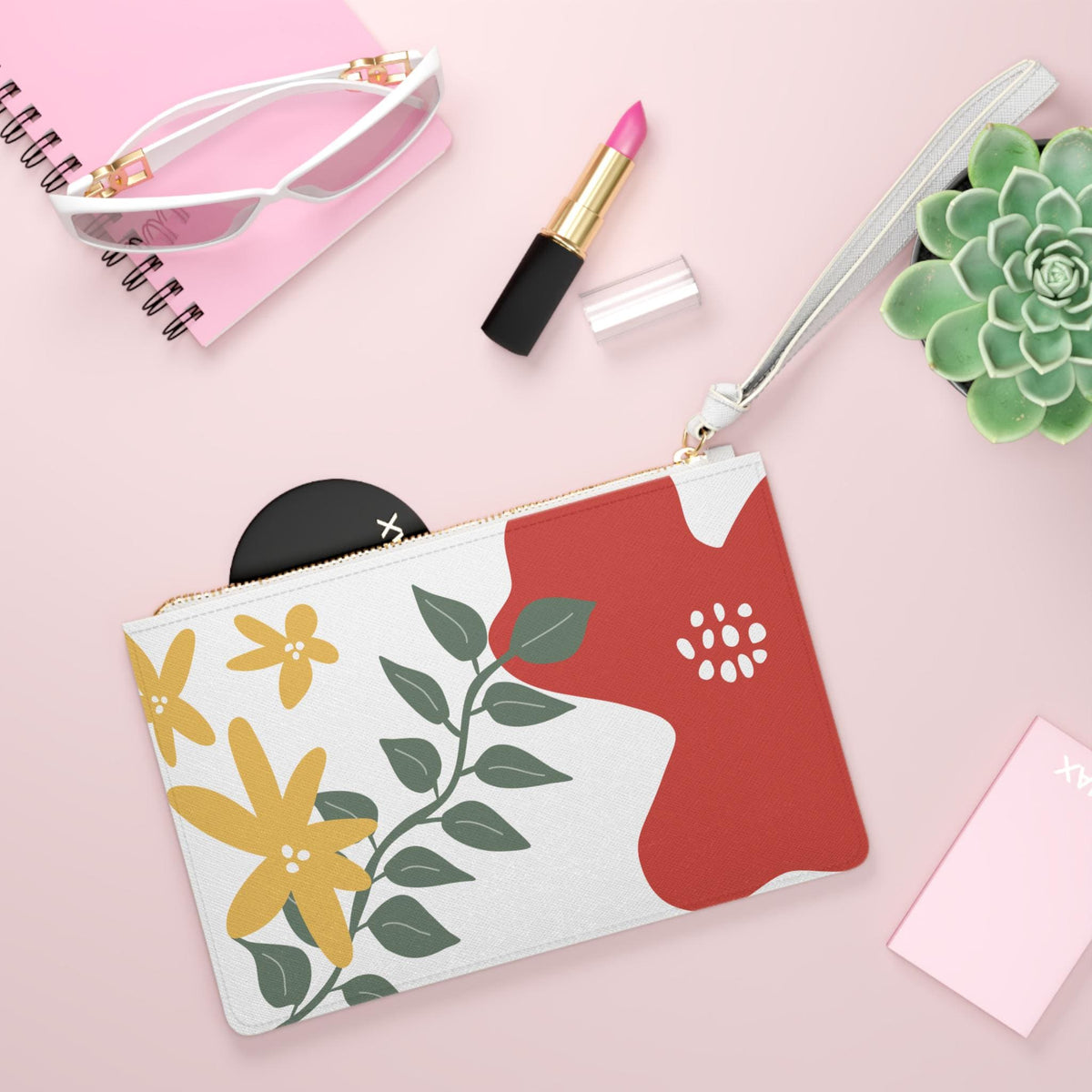 Abstract Floral Bachelorette Weekend Clutch Bag | Wedding Weekend Essentials