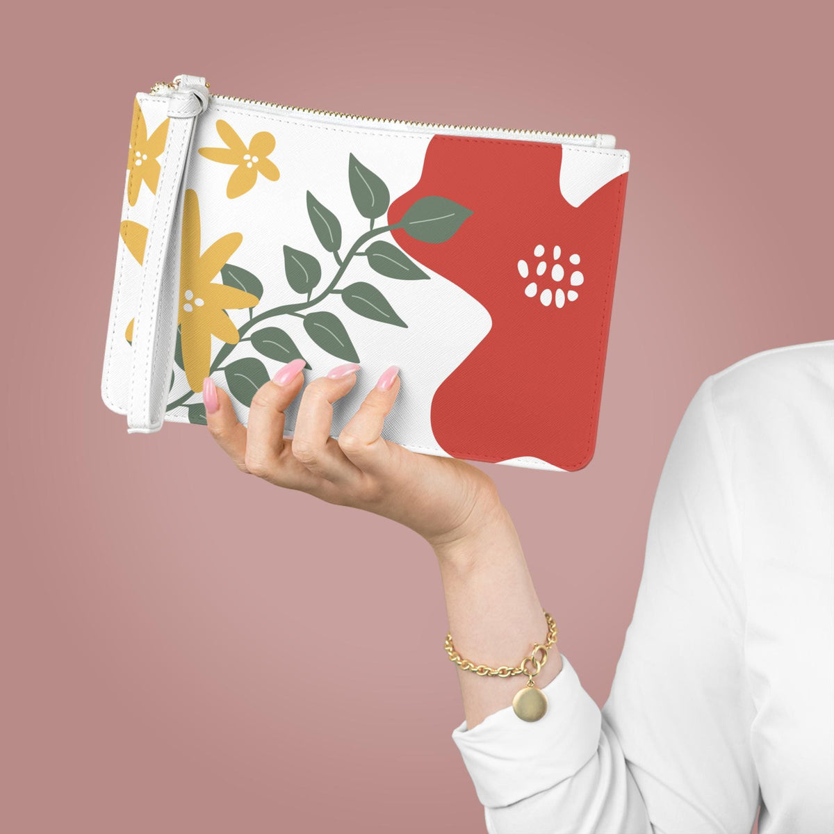 Abstract Floral Bachelorette Weekend Clutch Bag | Wedding Weekend Essentials