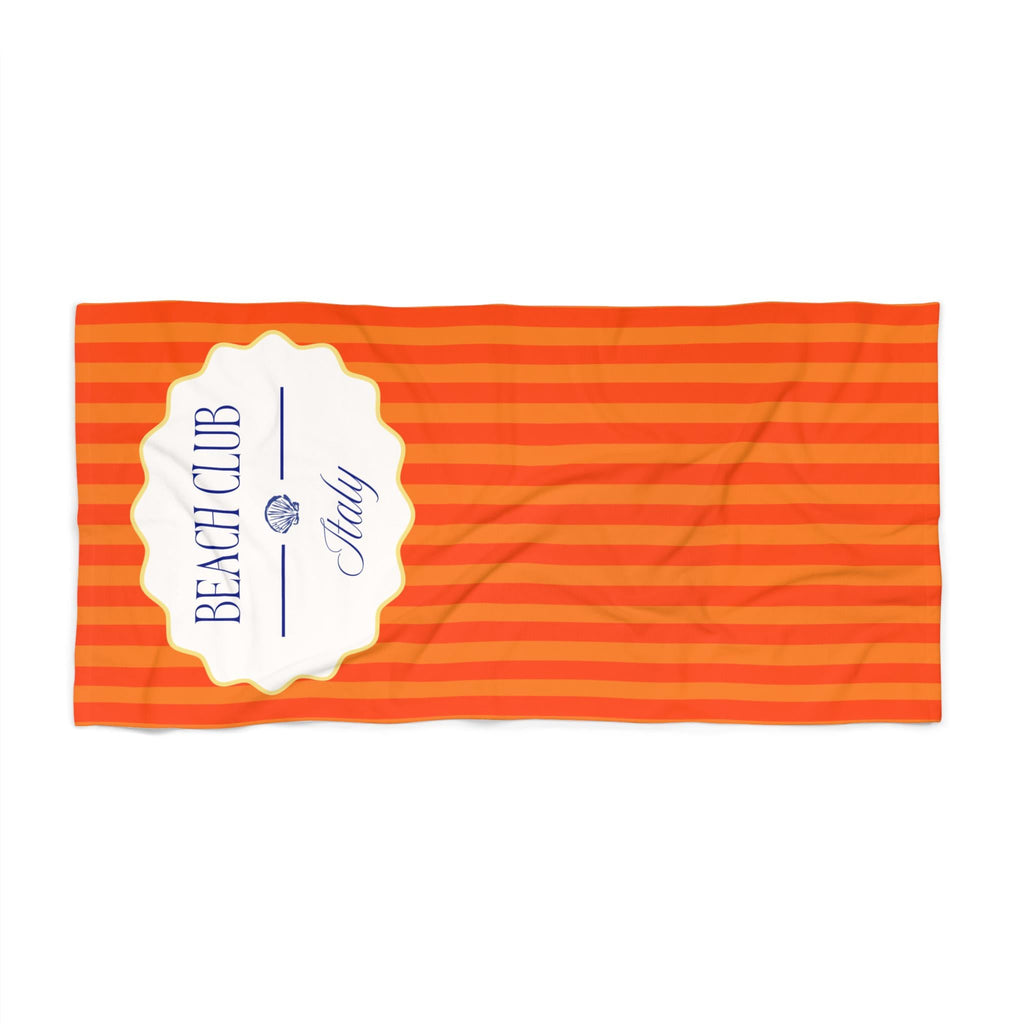 Beach Club Italy Bachelorette Beach Towel | Resort Design Wedding Weekend Essential