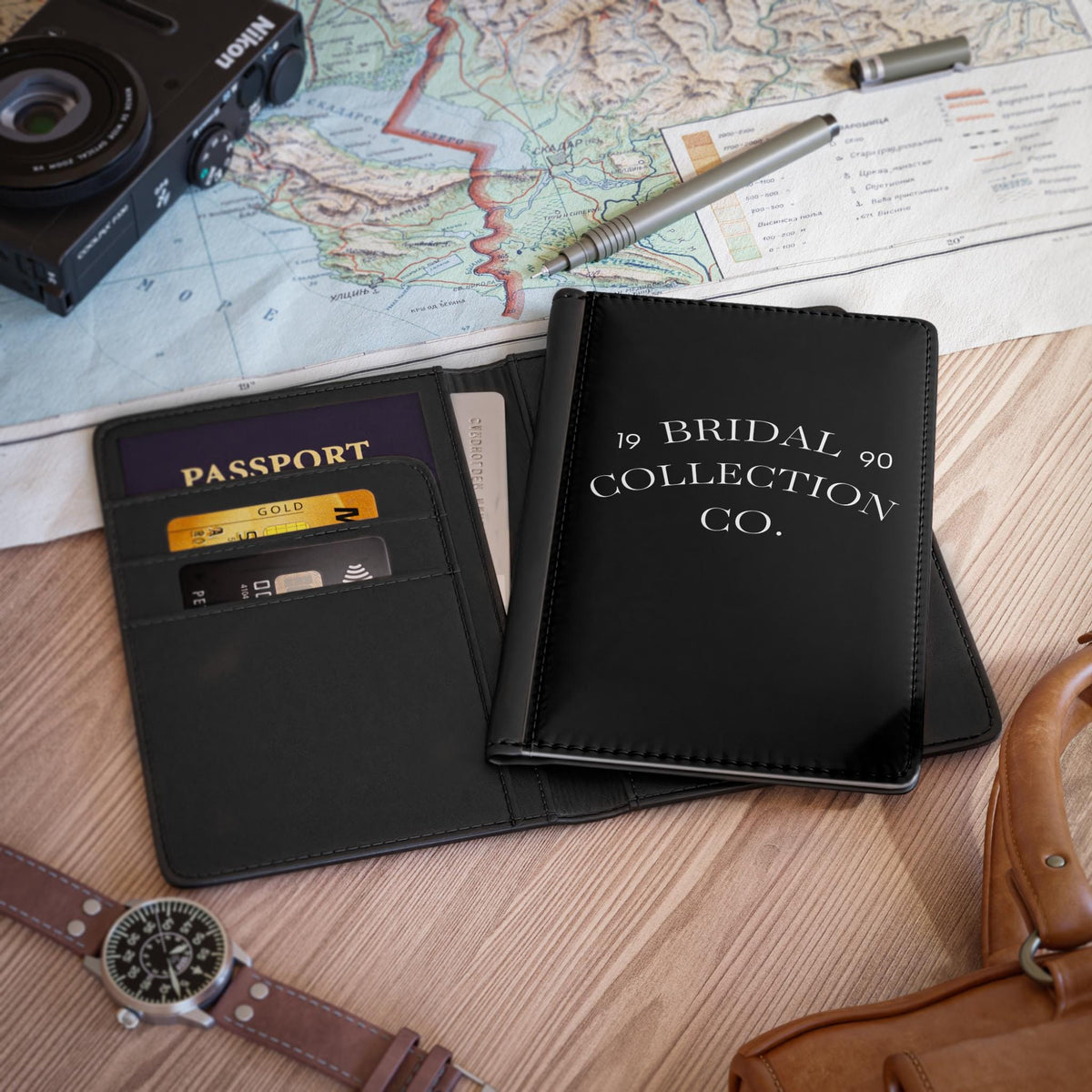 Bridal Collection Co. passport cover | leather passport holder