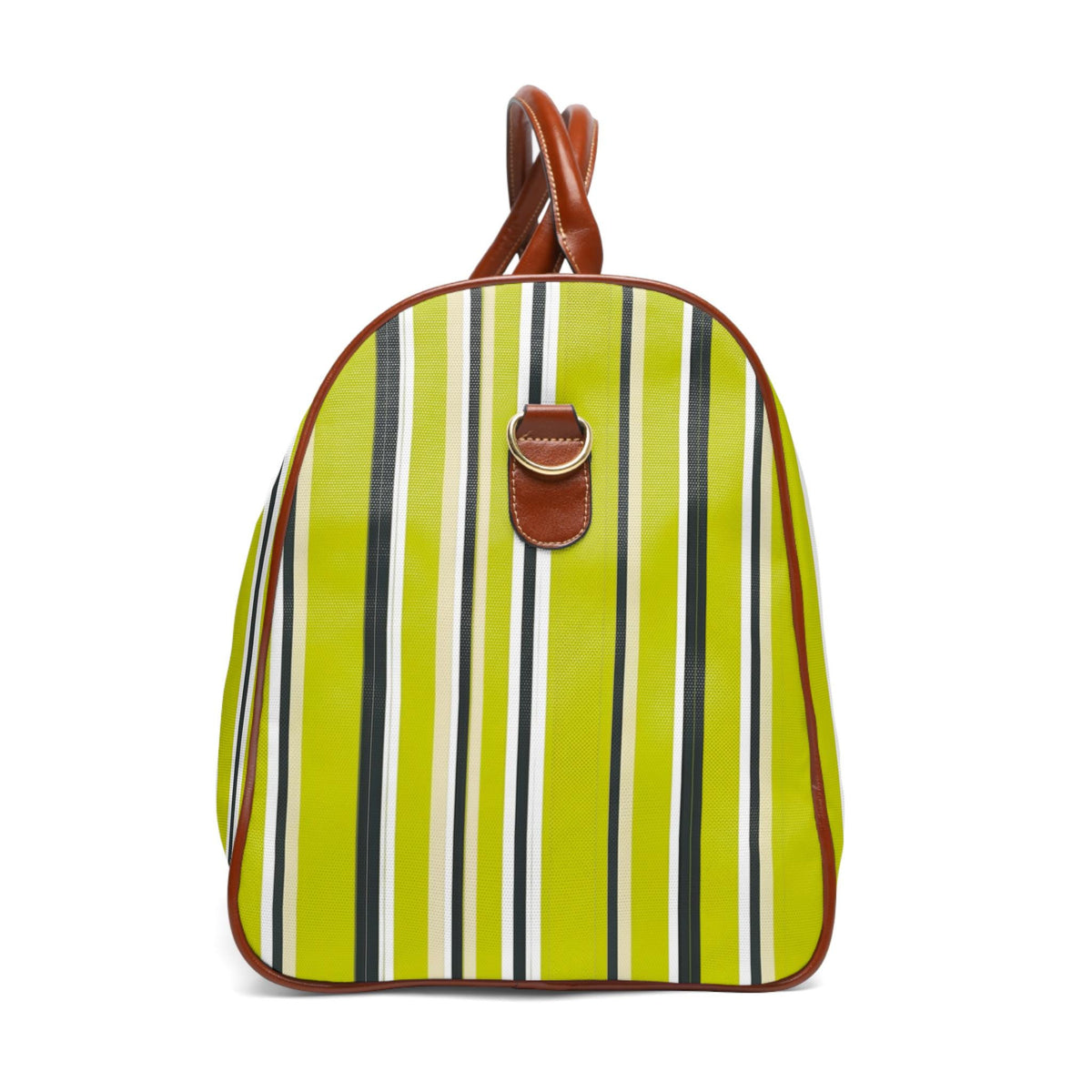 Chartreuse Bachelorette & Wedding Weekender Bag | Striped Duffle, Beach Weekend Tote