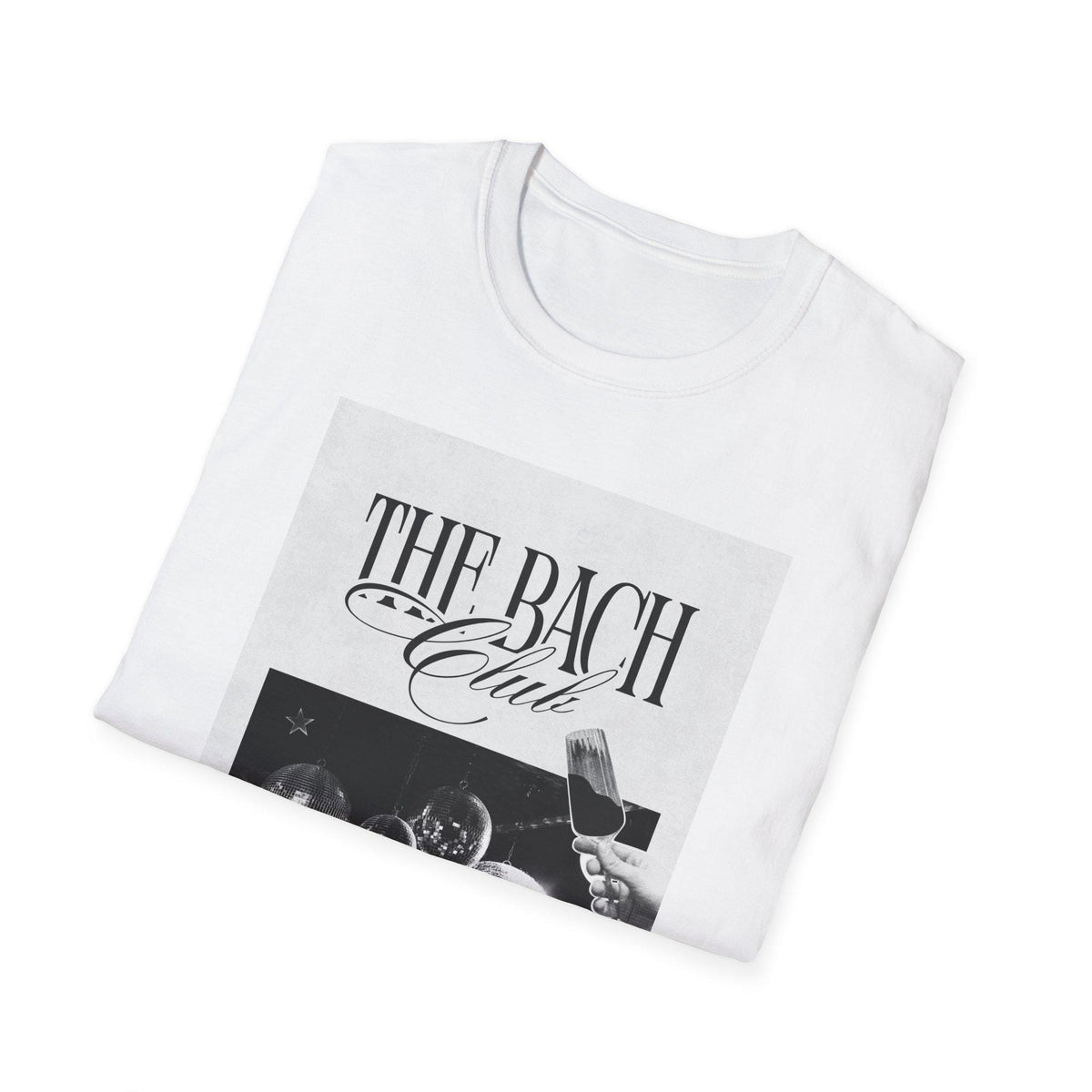 The Bach Club T-Shirt | Black & White Retro Vintage Typography | Bachelorette Tee