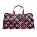 Burgundy Geometric Weekender Bag | Bachelorette & Wedding Weekend Travel