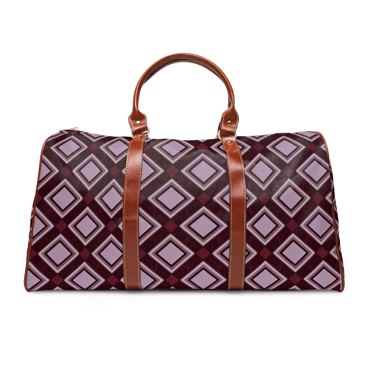 Burgundy Geometric Weekender Bag | Bachelorette & Wedding Weekend Travel