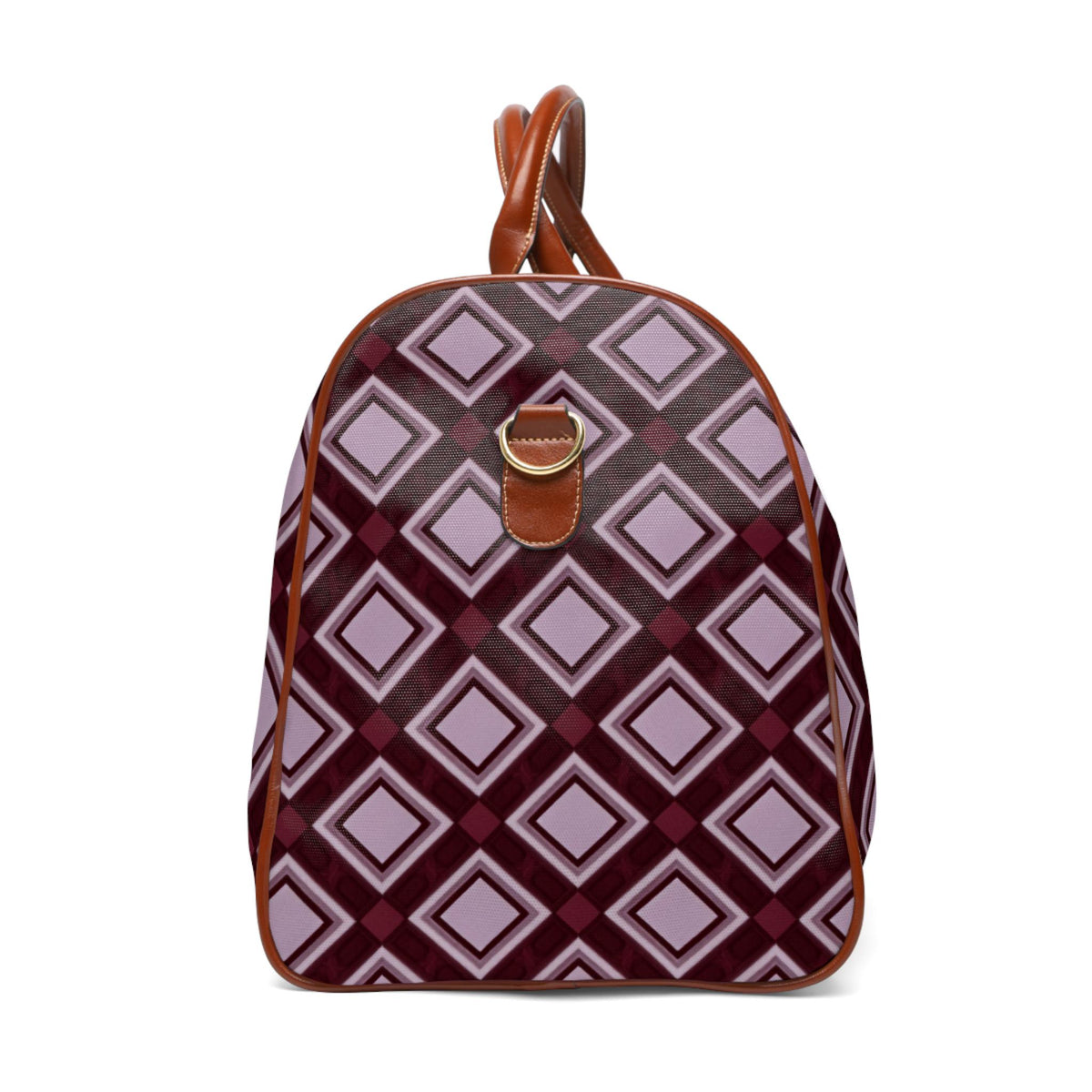 Burgundy Geometric Weekender Bag | Bachelorette & Wedding Weekend Travel