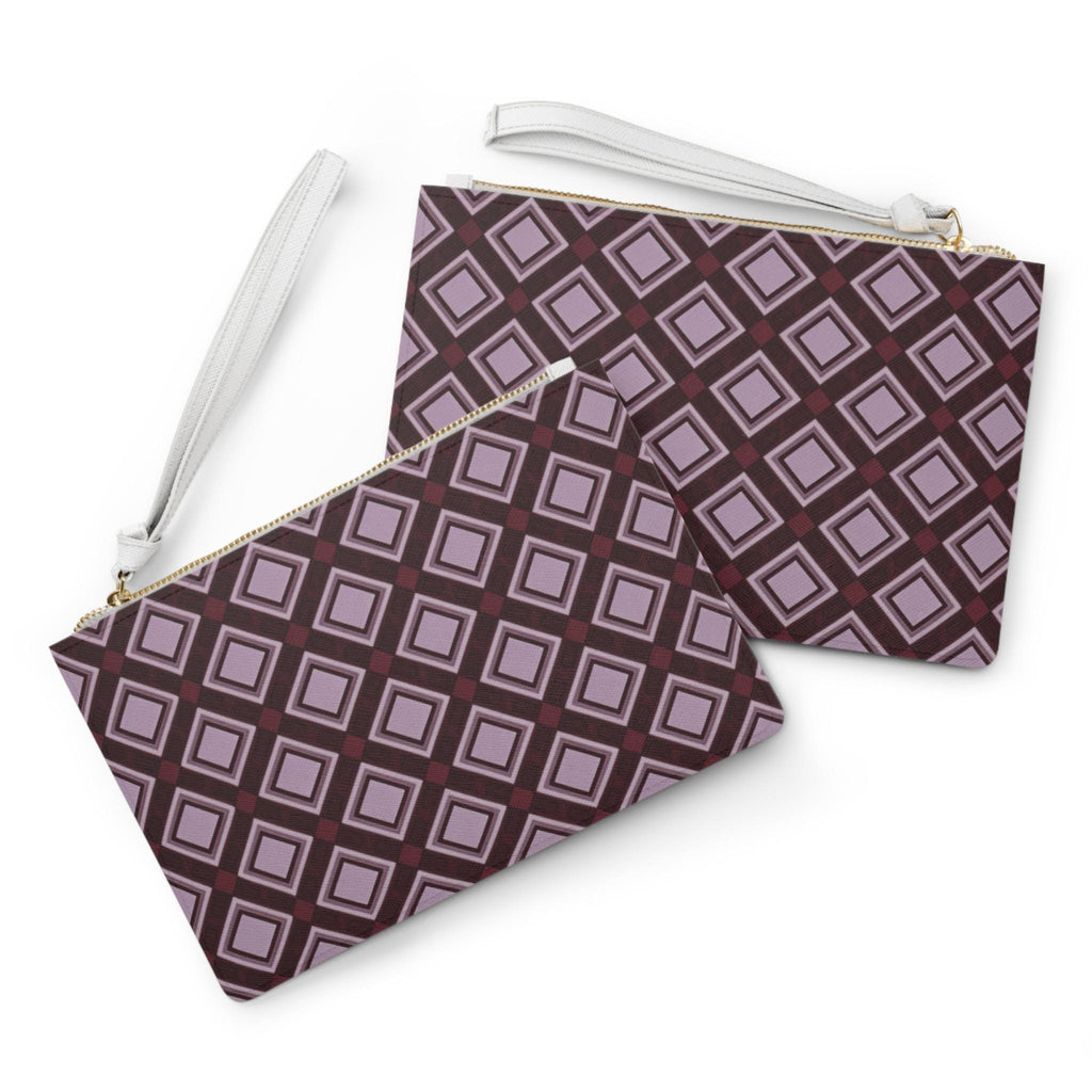 Burgundy Geometric Diamond Bachelorette Clutch | Bachelorette Wedding Weekend Essential