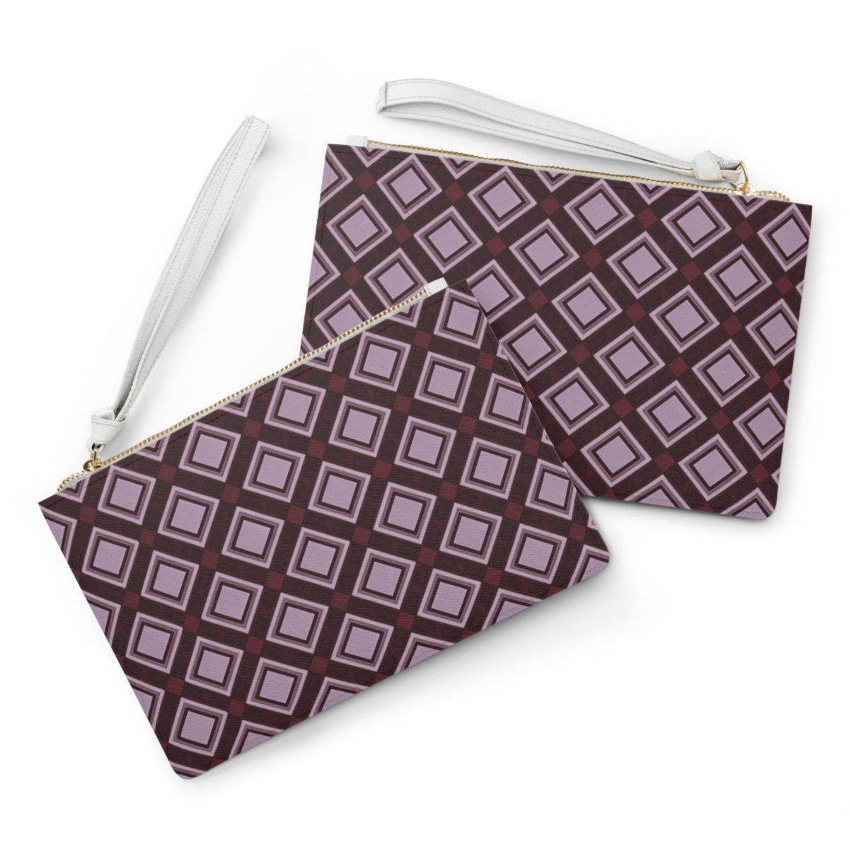 Burgundy Geometric Diamond Bachelorette Clutch | Bachelorette Wedding Weekend Essential