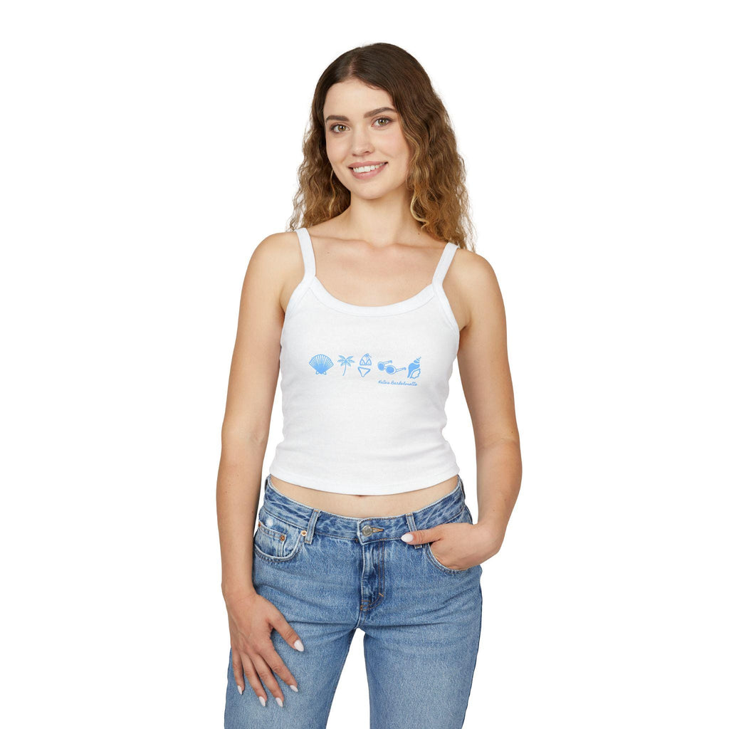 Coastal Club Bachelorette Tank | Personalized, Beach Blue Icons