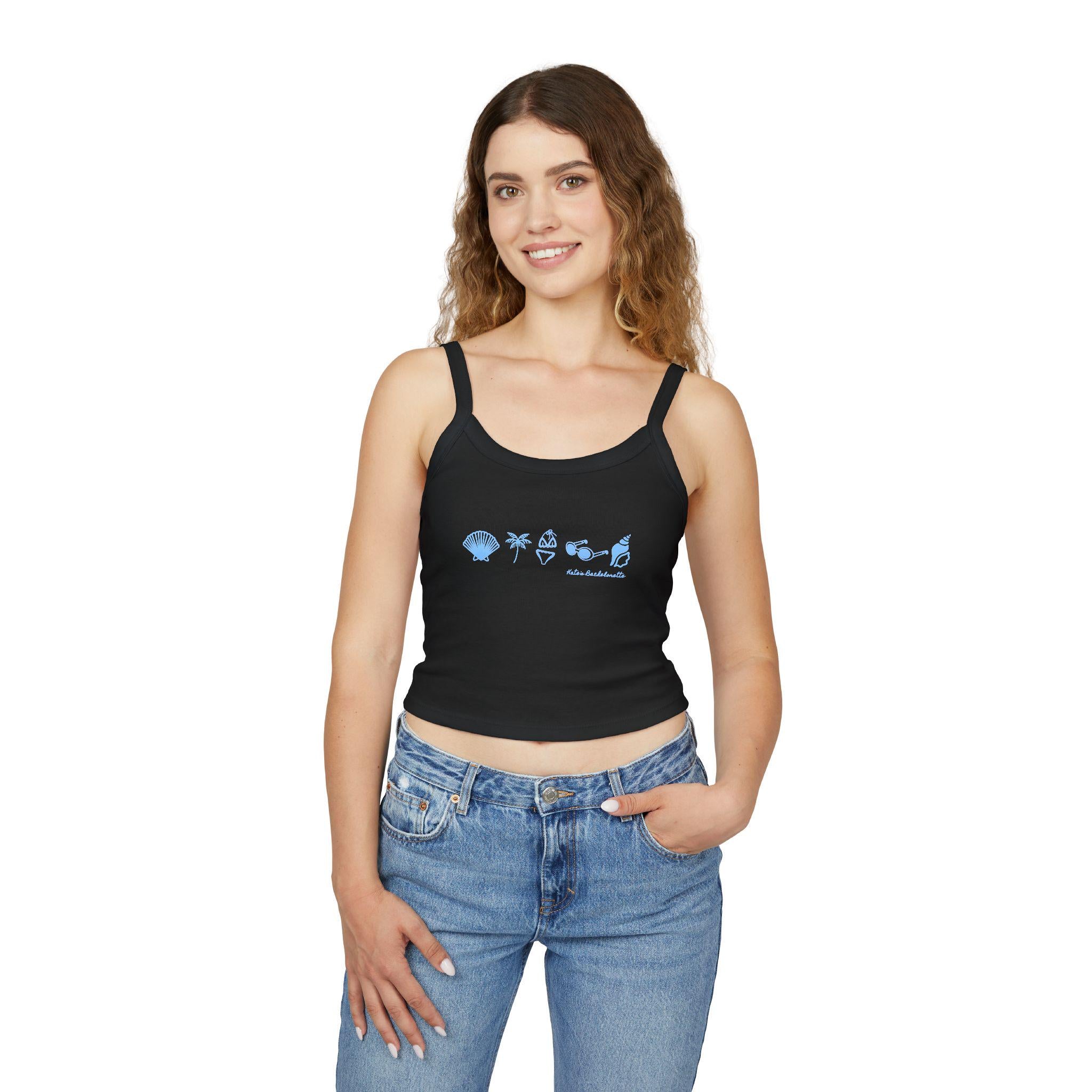 Coastal Club Bachelorette Tank | Personalized, Beach Blue Icons
