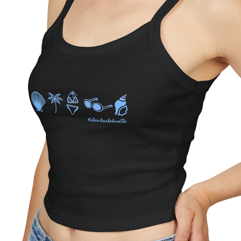 Coastal Club Bachelorette Tank | Personalized, Beach Blue Icons