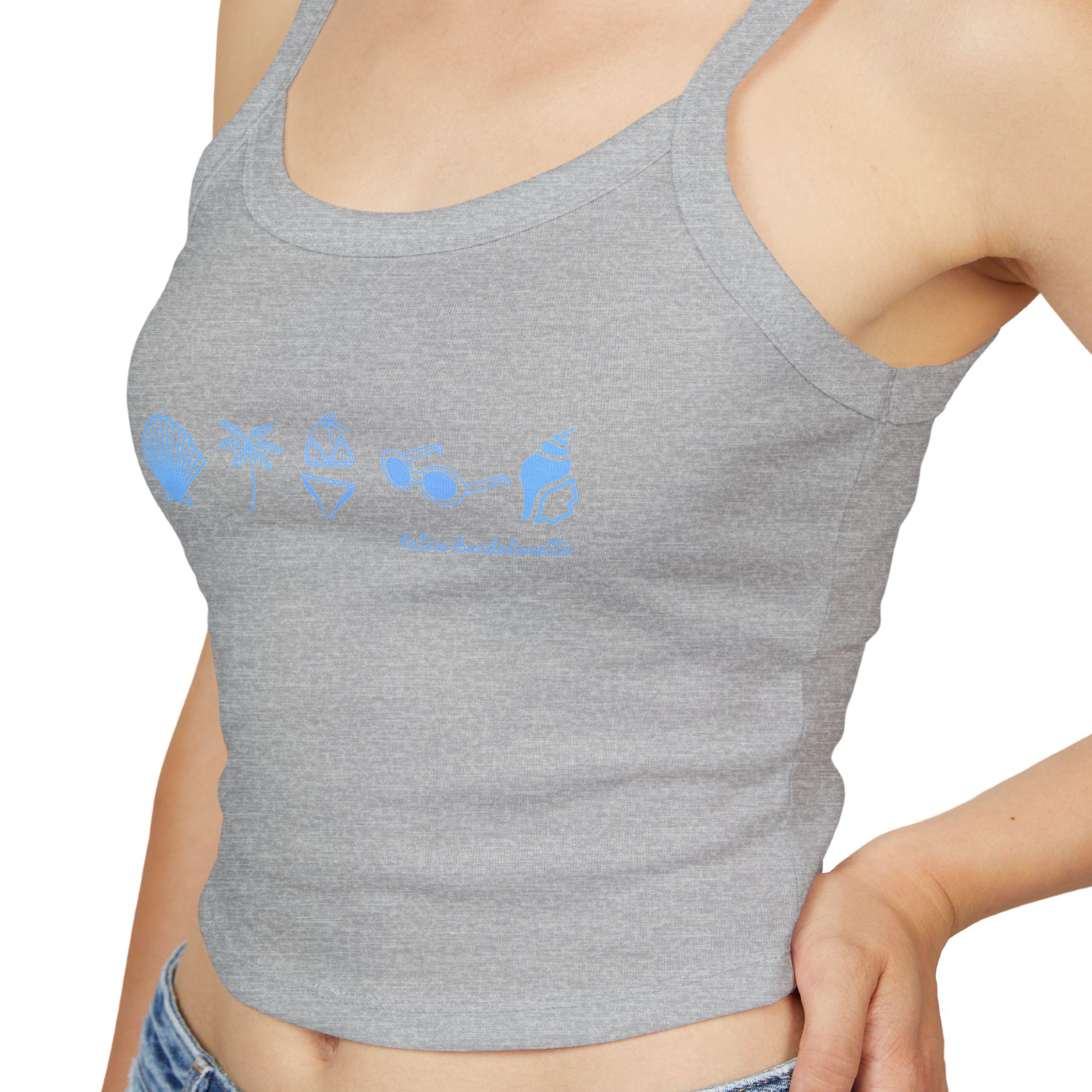 Coastal Club Bachelorette Tank | Personalized, Beach Blue Icons