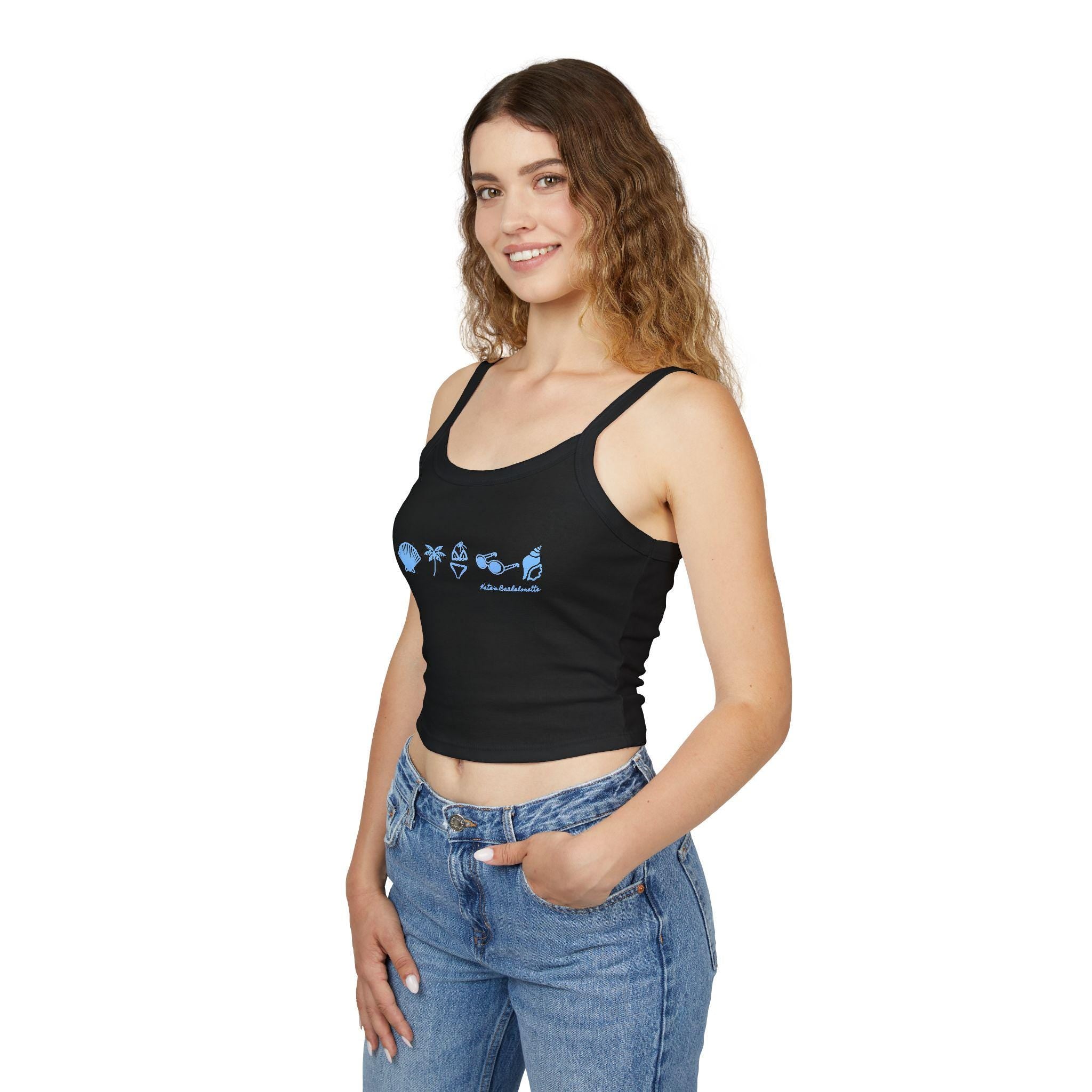 Coastal Club Bachelorette Tank | Personalized, Beach Blue Icons