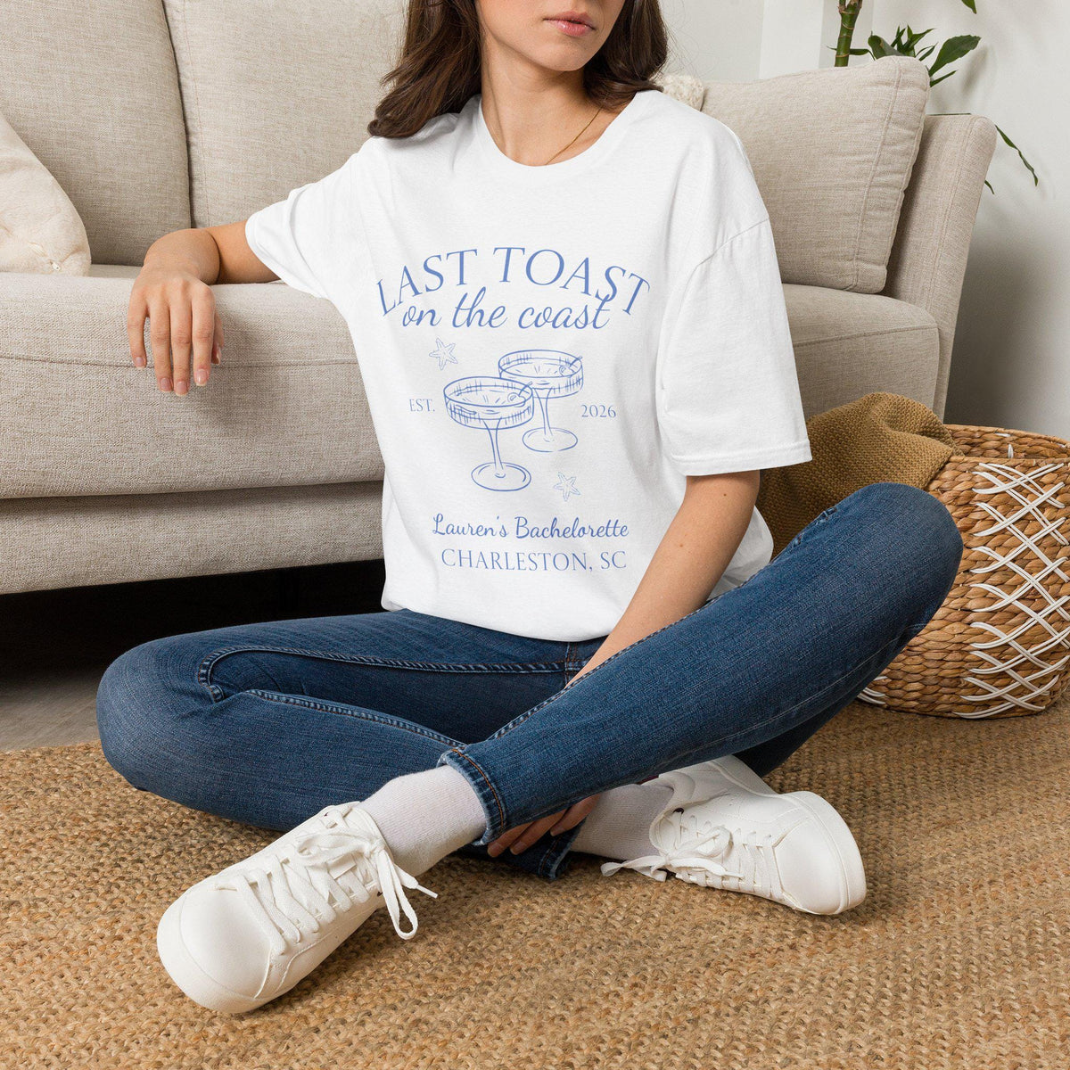 Last Toast on the Coast T-Shirt | Bachelorette Coastal Personalize Tshirt