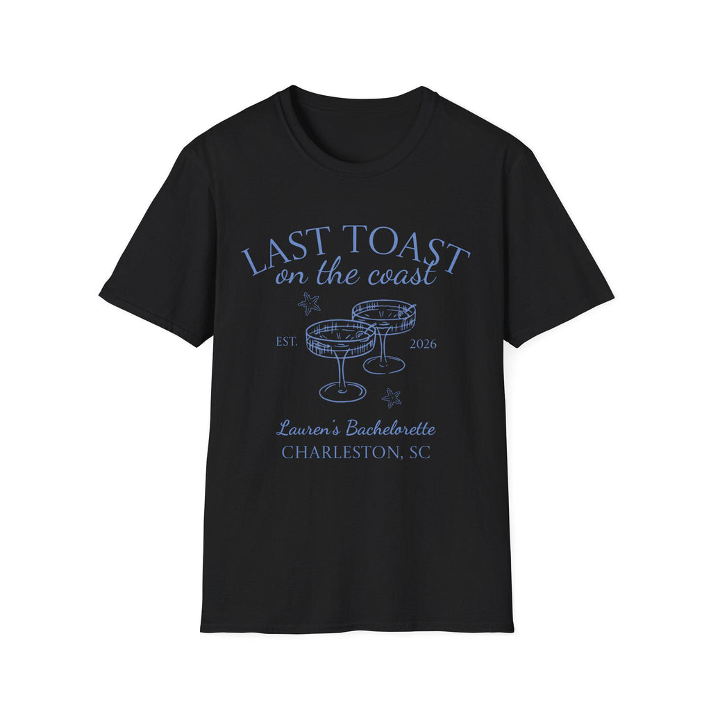 Last Toast on the Coast T-Shirt | Bachelorette Coastal Personalize Tshirt
