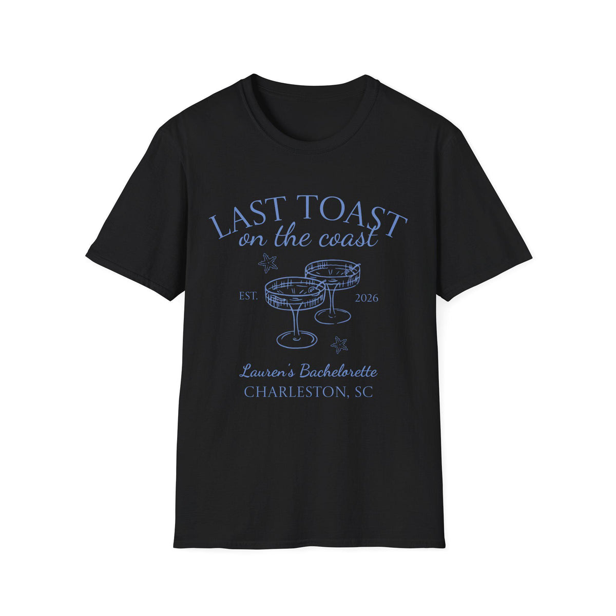 Last Toast on the Coast T-Shirt | Bachelorette Coastal Personalize Tshirt