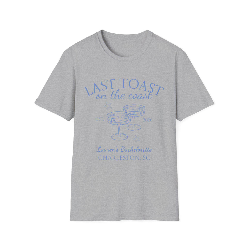 Last Toast on the Coast T-Shirt | Bachelorette Coastal Personalize Tshirt