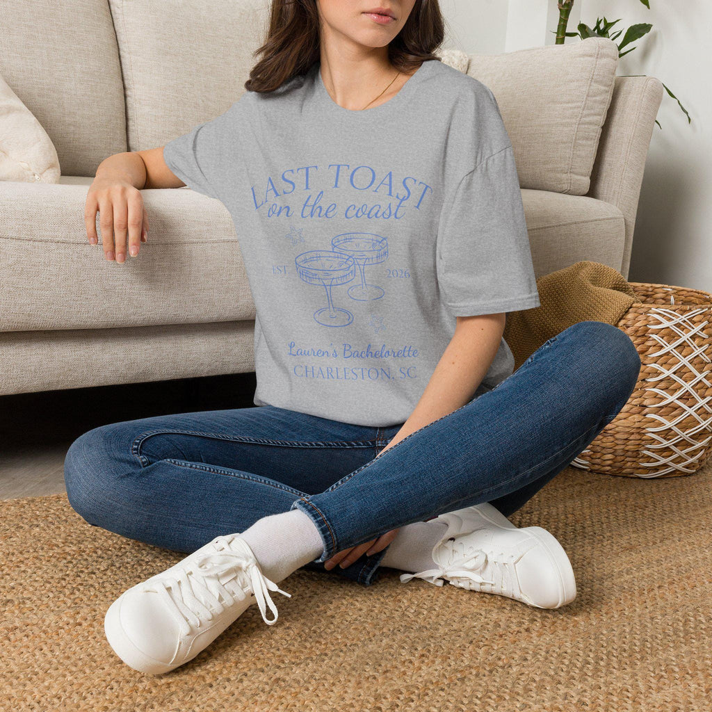 Last Toast on the Coast T-Shirt | Bachelorette Coastal Personalize Tshirt