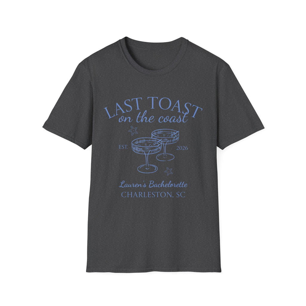 Last Toast on the Coast T-Shirt | Bachelorette Coastal Personalize Tshirt