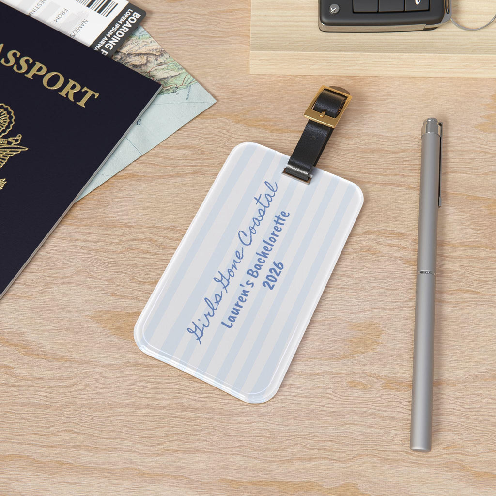Bachelorette or Wedding  Personalized Luggage Tag | Girls Gone Coastal