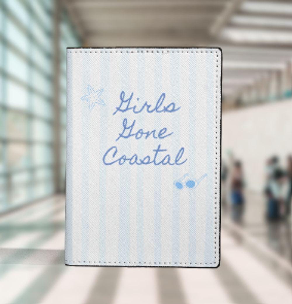 Girls Gone Coastal Bachelorette Leather Passport Wallet