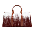 Maroon Watercolor Ombre Waterproof Travel Bag | Duffle, Weekender