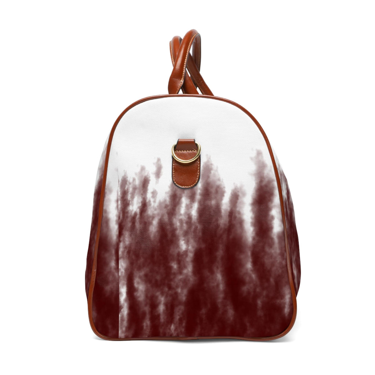 Maroon Watercolor Ombre Waterproof Travel Bag | Duffle, Weekender