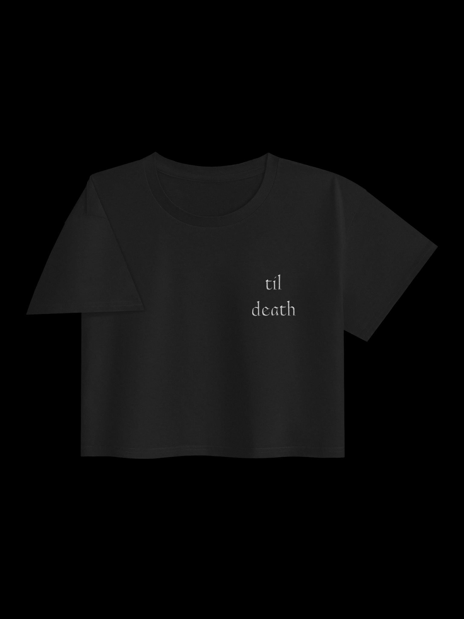 til death bride crop top