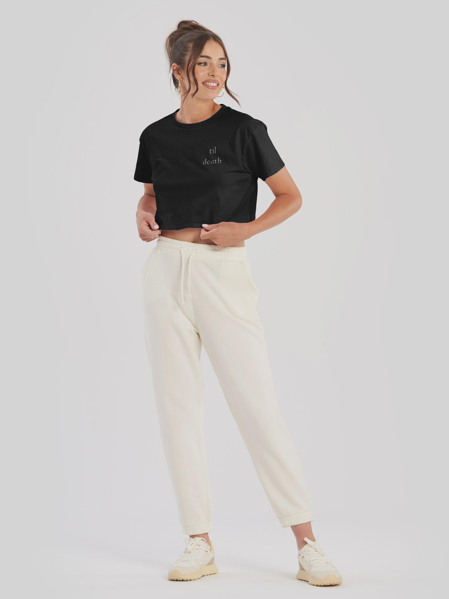til death bride crop top