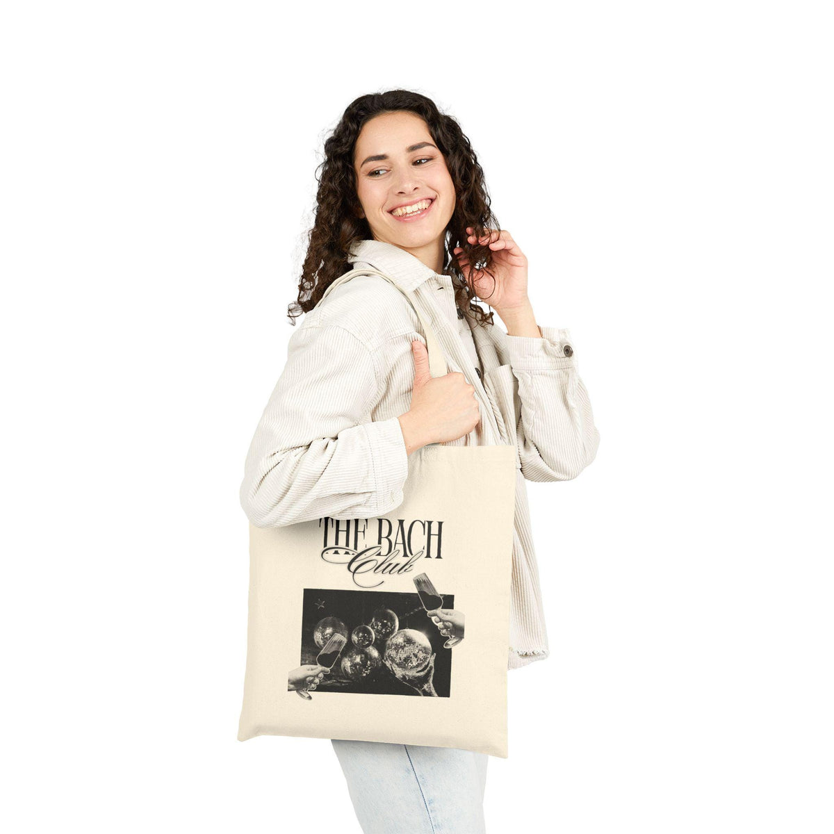 The Bach Club Tote Bag | Classical Music Graphic, Vintage Instrument Design