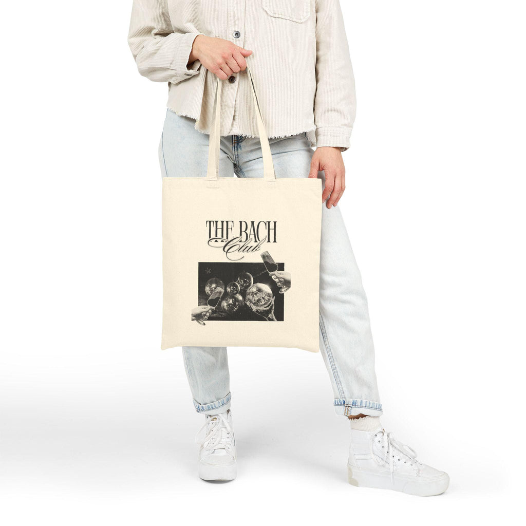 The Bach Club Tote Bag | Classical Music Graphic, Vintage Instrument Design