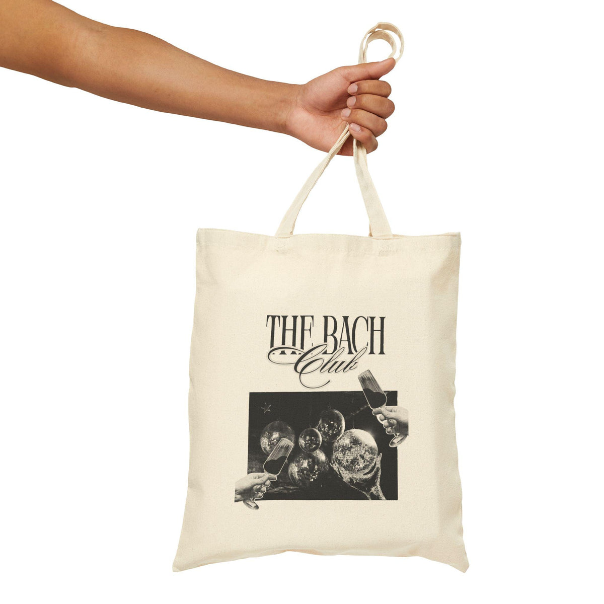 The Bach Club Tote Bag | Classical Music Graphic, Vintage Instrument Design