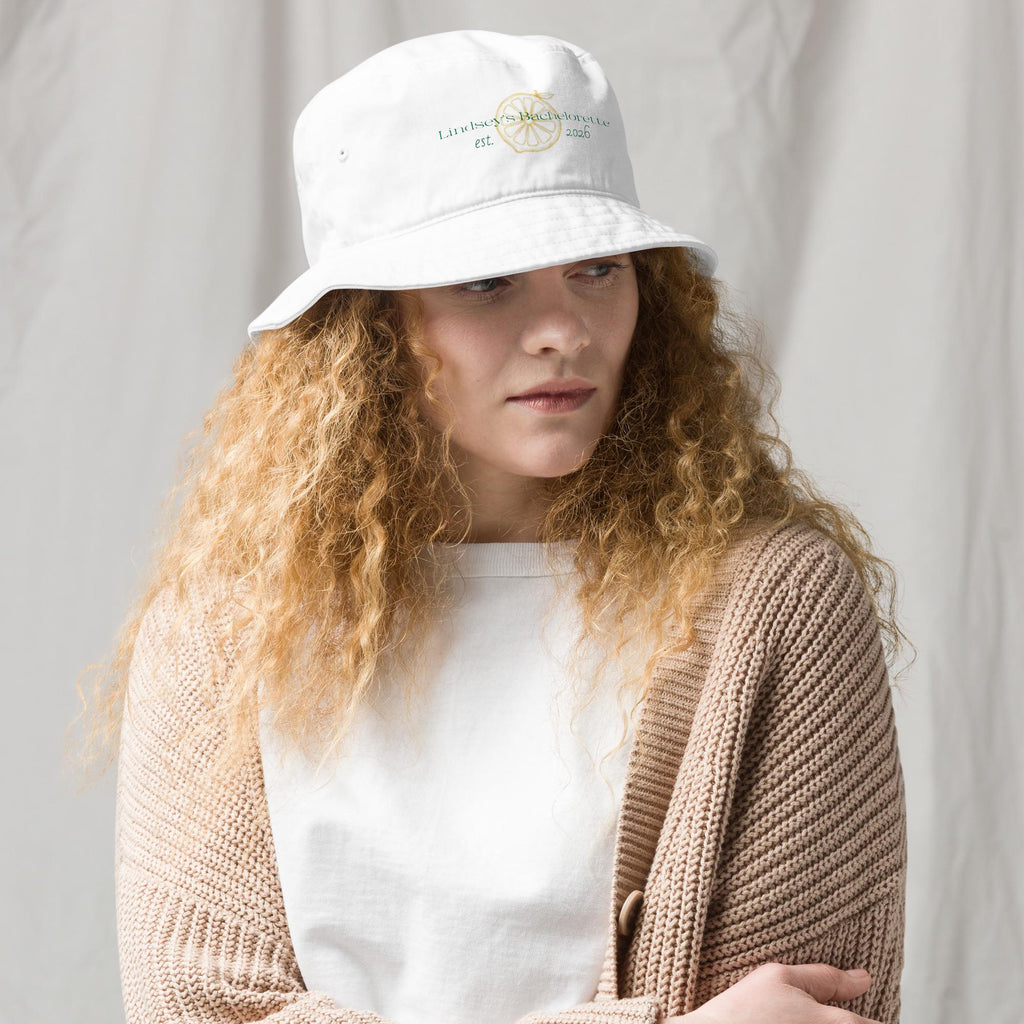 Bachelorette Bucket Hat | Personalized | Italian Lemon Theme