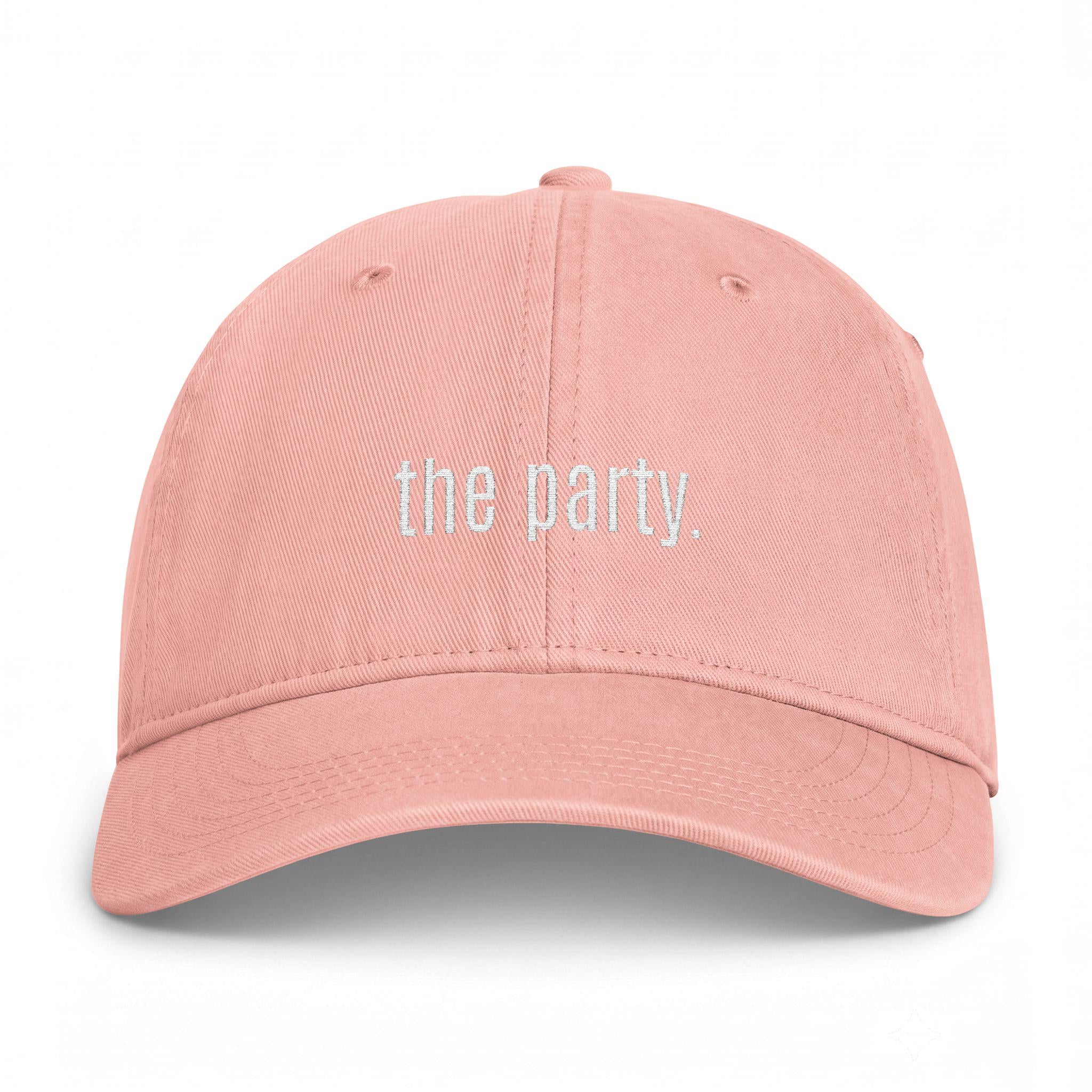 Coastal Washed Bachelorette Baseball Cap  Wife of the Party & The Party