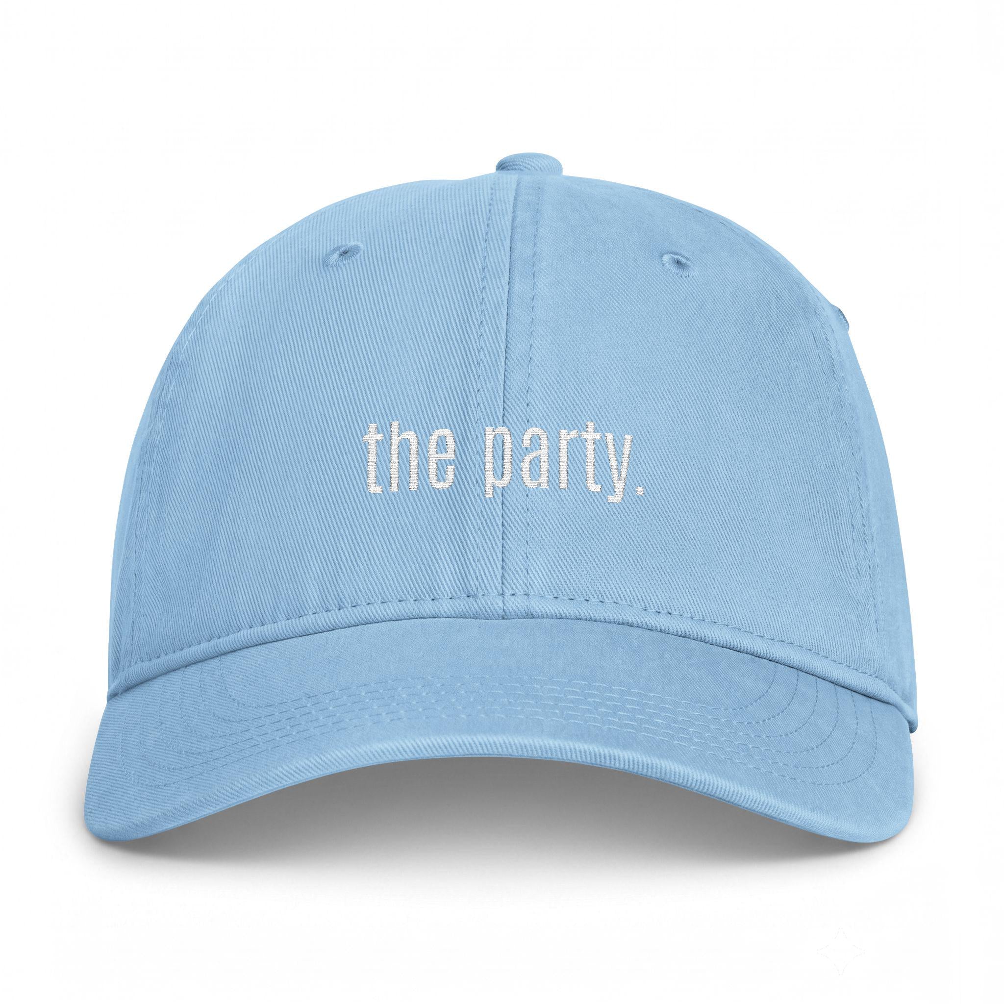 Coastal Washed Bachelorette Baseball Cap  Wife of the Party & The Party
