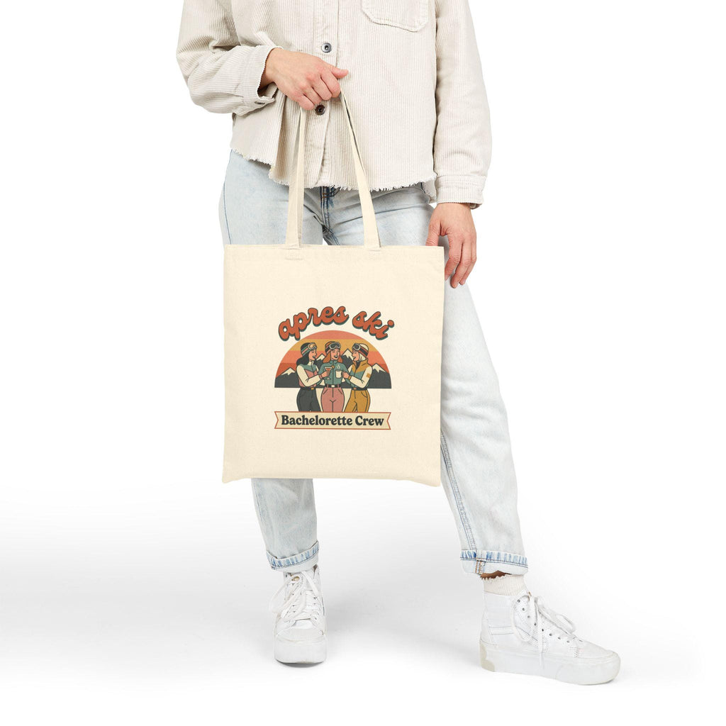 Après Ski Bachelorette Crew Tote Bag | Retro Ski Party Design