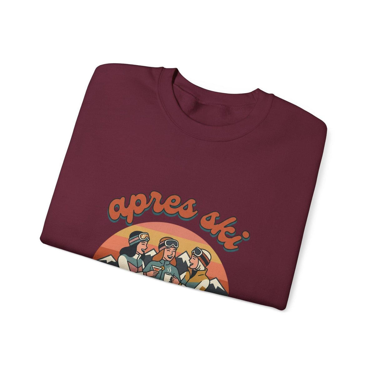 Après Ski Bachelorette Crewneck | Ski Party Friends Graphic