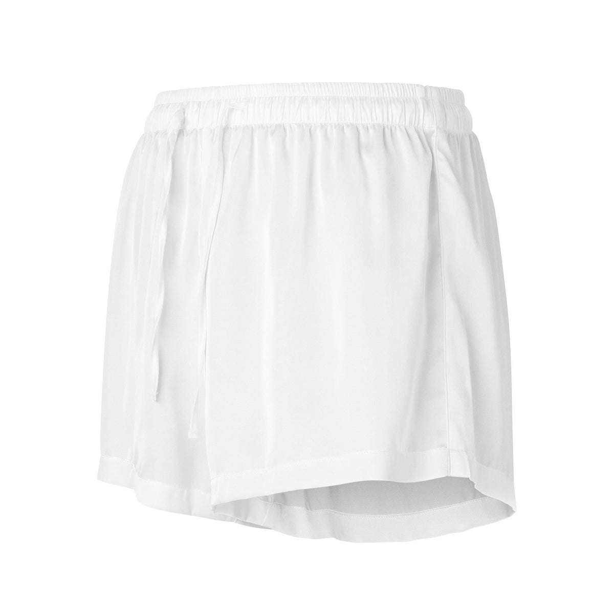 White Silky Mrs. Pajama Shorts | Bridal Set