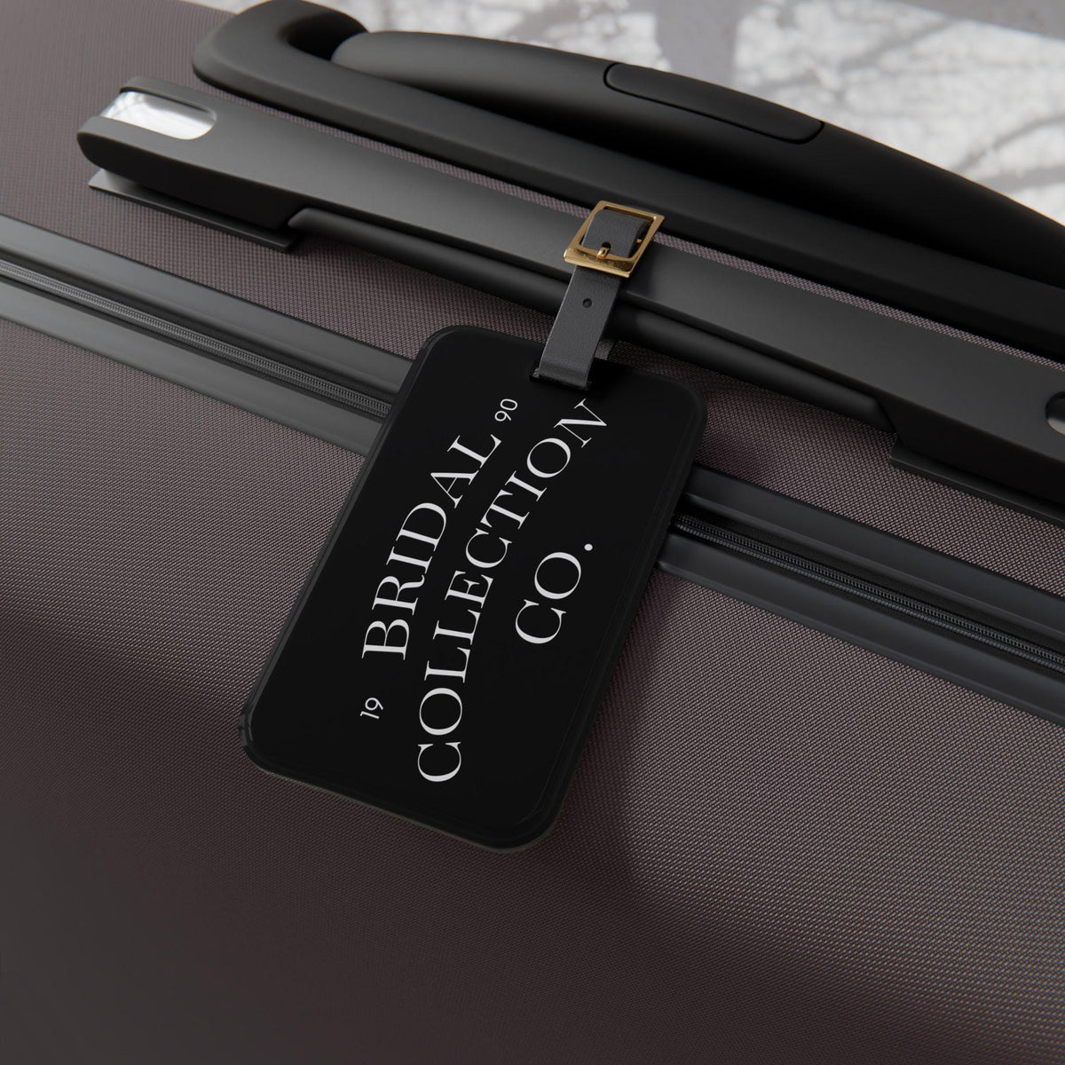 Bridal Collection Co. Luggage Tag | Wedding Weekend & Bachelorette | Black Typography