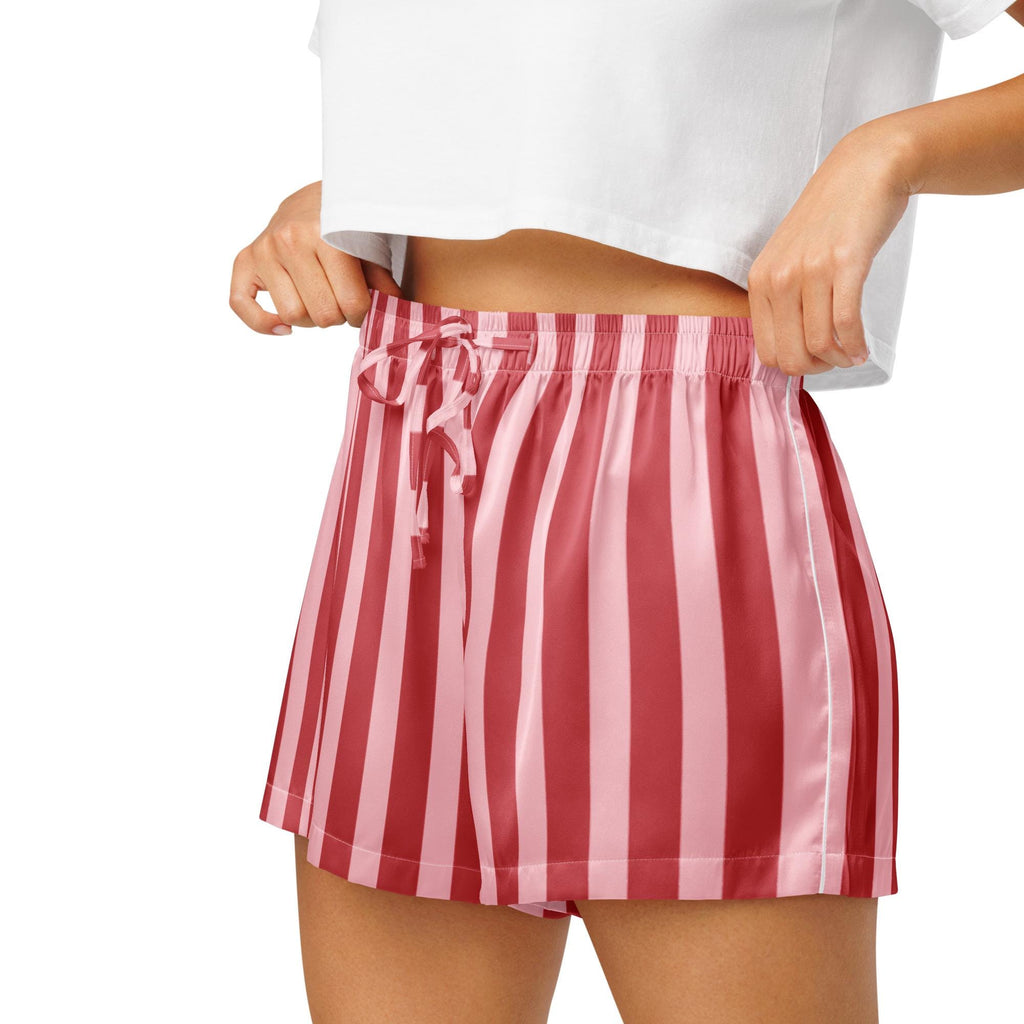 Silky Striped Pajama Shorts